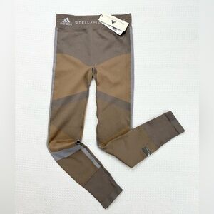 Stella McCartney Adidas Run Knit Tight Size Small, Tan/Taupe, Gray NWT